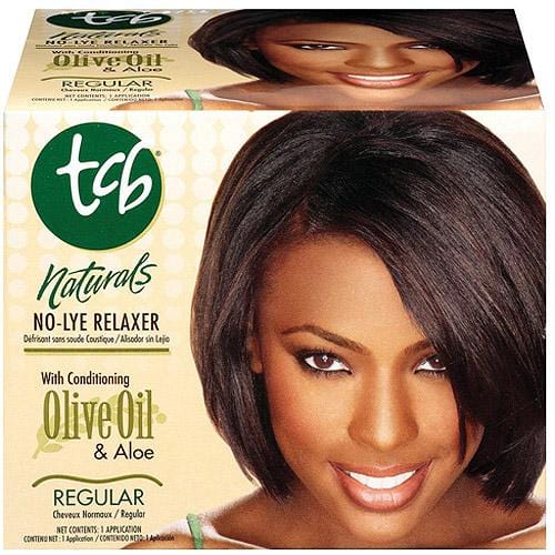 TCB No Lye Olive Oil Relaxer Kit Regular