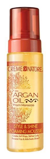 Creme of Nature Argan Oil Style and Shine Foarming Mousse 207 ml