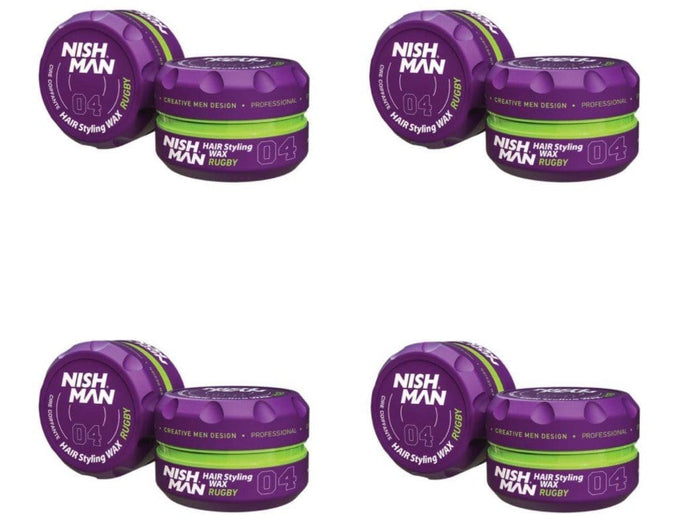 Nish Man- Hair Wax- 04 Rugby- 4 Stuks