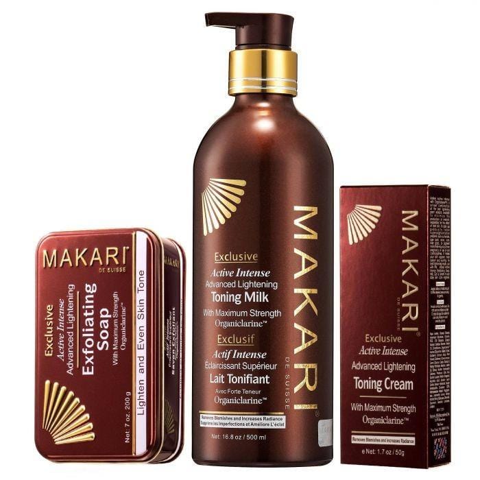 MAKARI INTENSE EXCLUSIEVE TONING MILK SOAP CREAM SET