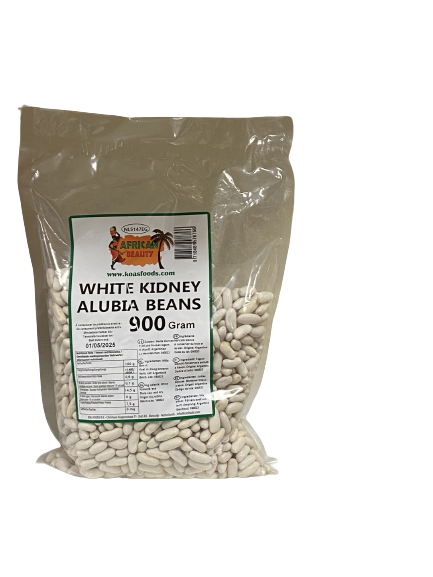 African Beauty White Kidney Alubia Beans 900 ml