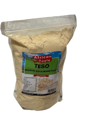 African Taste Roasted Soya Beans Flour Teso 1kg