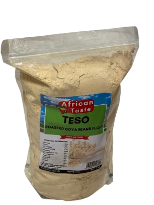 African Taste Roasted Soya Beans Flour Teso 1kg