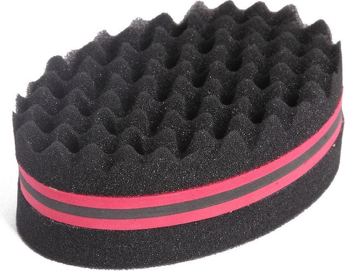 Black Ice Magic Twist Hair Brush Dreads Sponge Two side