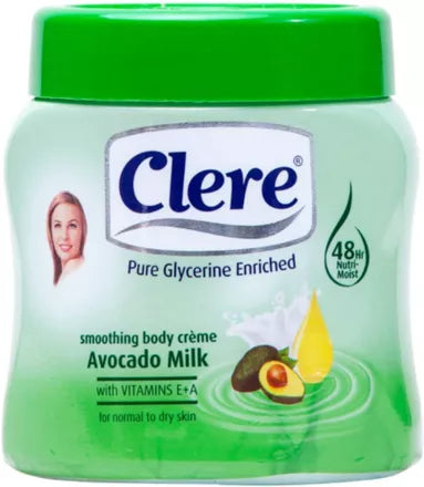 Clere Body Cream Avocado Milk 500 ml