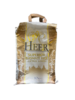 Heer Superior Basmati Rice Extra Long 10 KG - Africa Products Shop