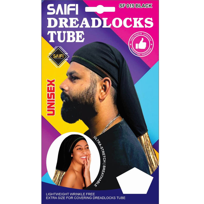 Saifi Dreadlocks Tube Black UniSex SF 016 Black